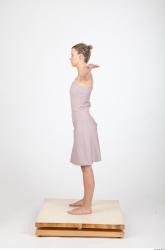 Whole Body T poses Casual Dress Slim Studio photo references